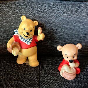 (2) Porcelain Pooh Figurines - set 3